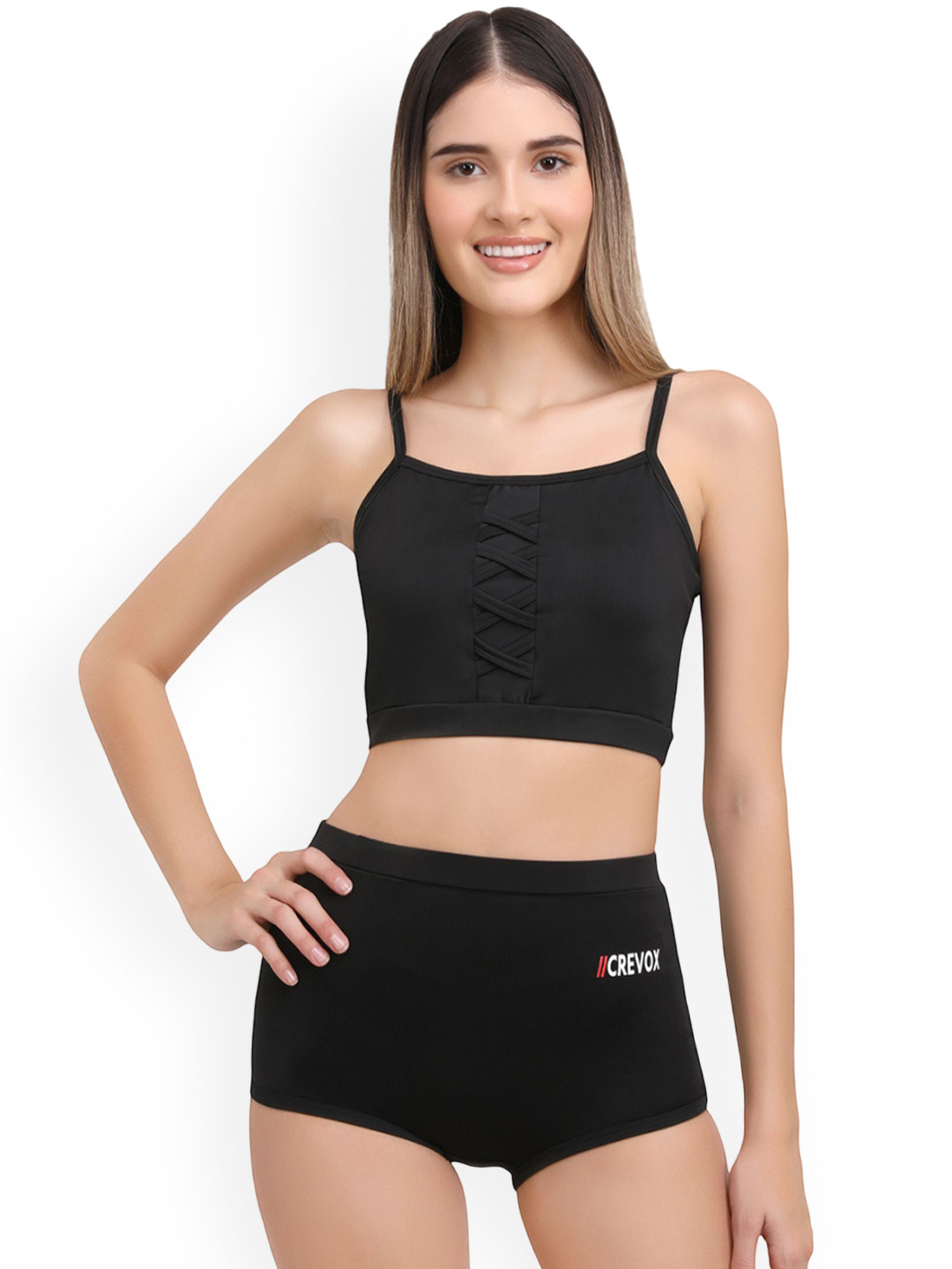 CREVOX Top And Shorts Swim Set