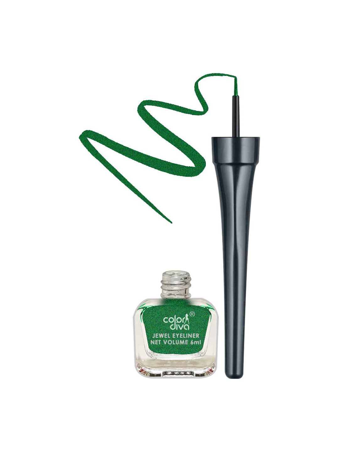 Color Diva 12 Hr Long Lasting Jewel Eyeliner - 6 ml - Green