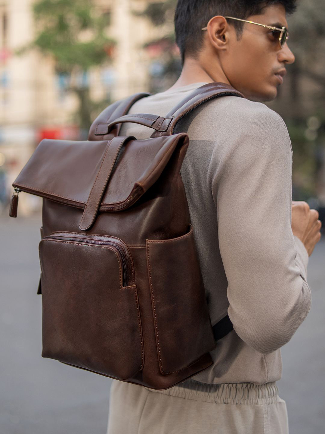 MAI SOLI Stockholm Vintage Brown Backpack