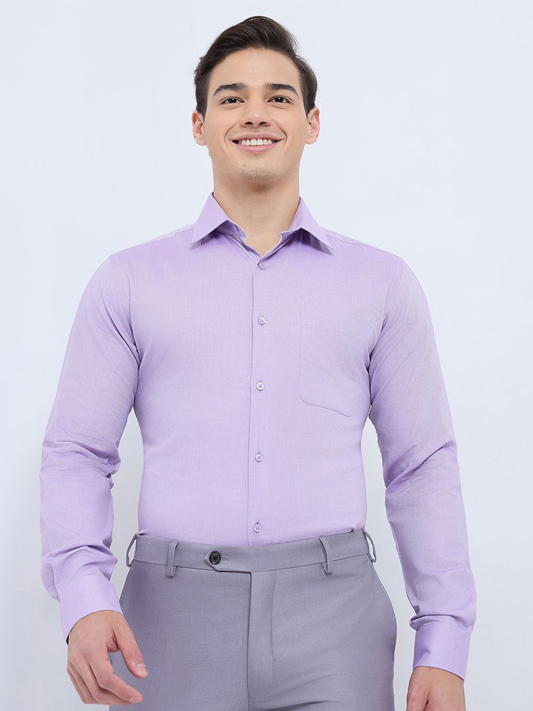 Raymond MenPure Cotton Cutaway Collar Formal Shirt