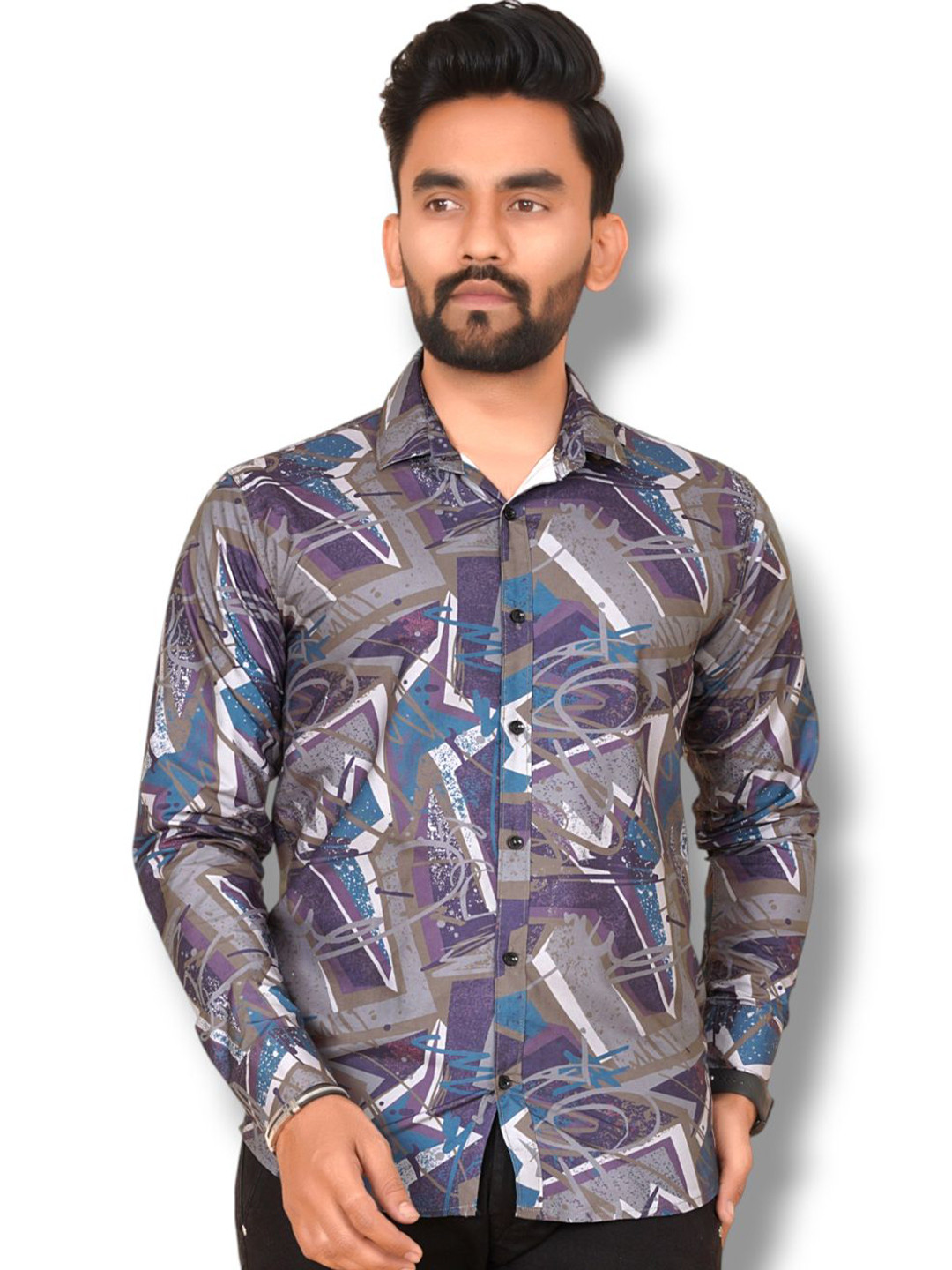 HKV FASHION Men Abstract Printed Casual Shirt