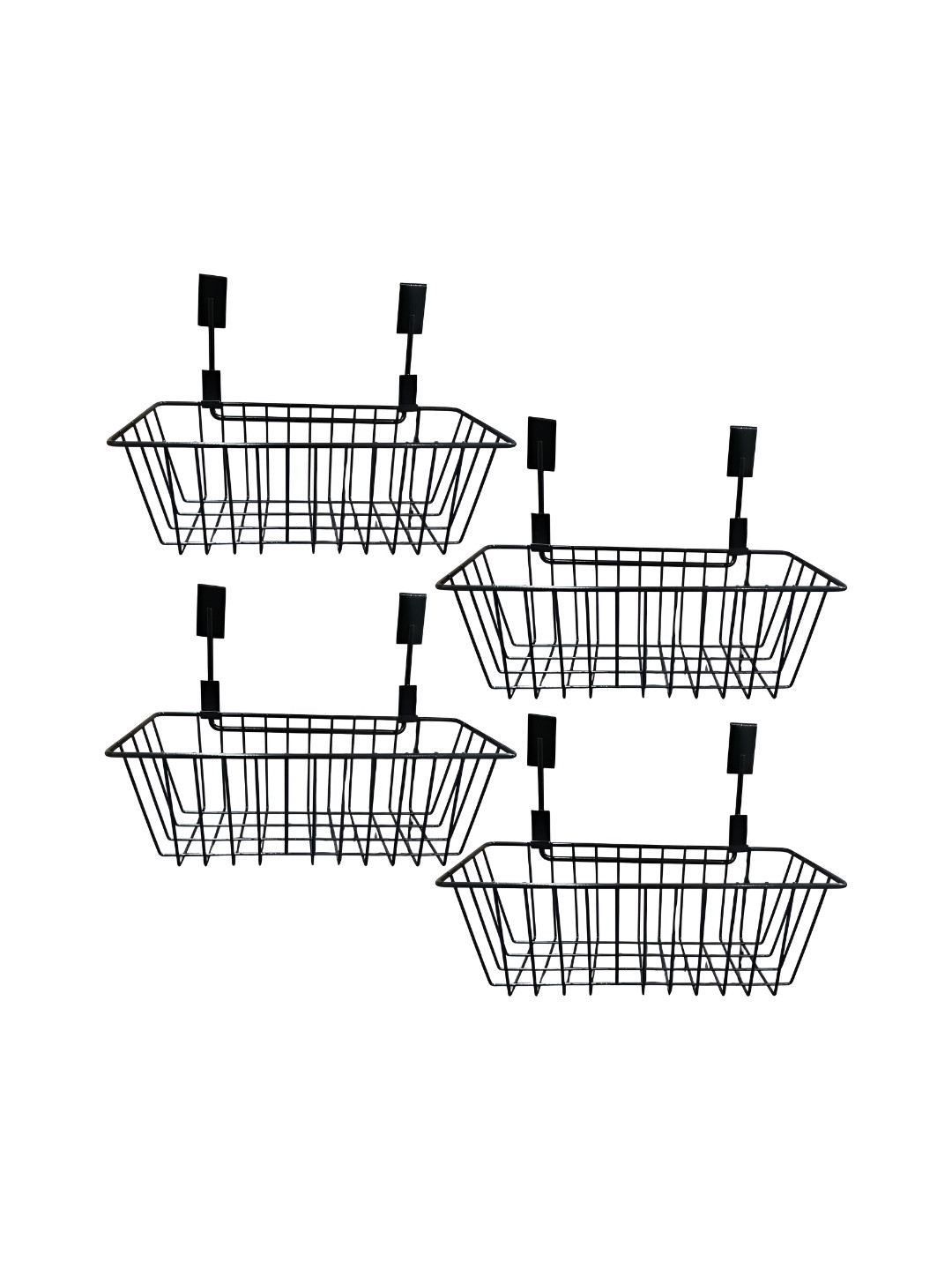 Go Hooked Pack of 4 Over Door Hanging Cabinet Storage Basket