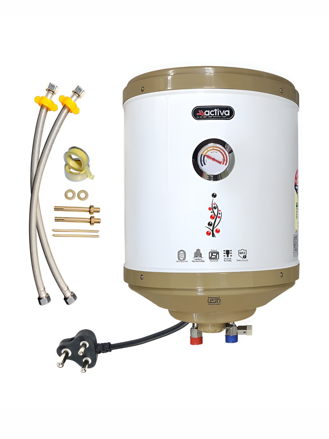 ACTIVA Glassline White 2000W Storage Water Heater - 15L