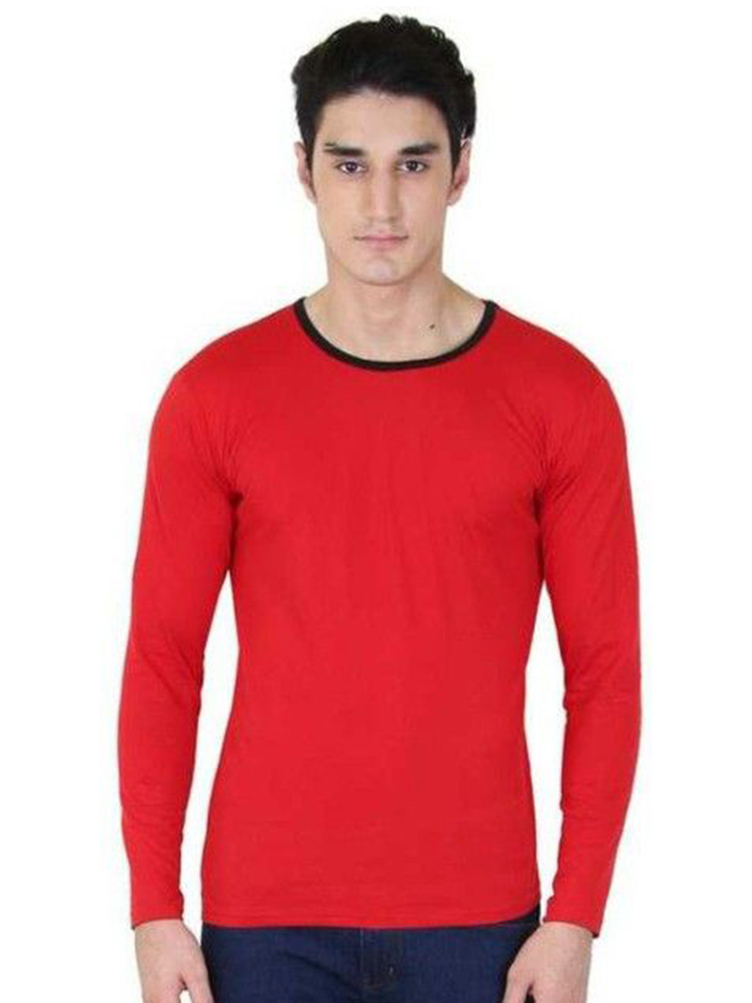 BI FASHION Men Round Neck Cotton T-shirt