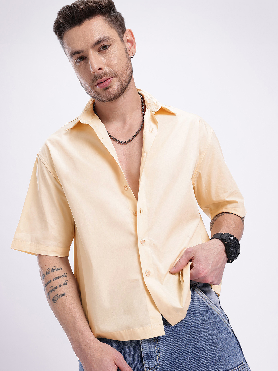 glitchez Prints Oversized Shirt