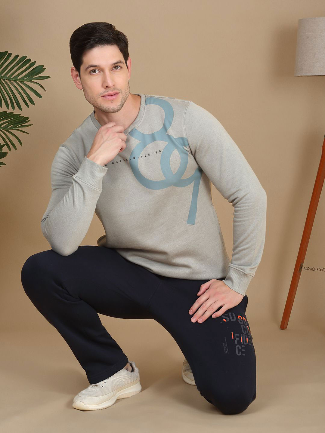 Sweet Dreams Men Plus Size Printed Sweatshirt