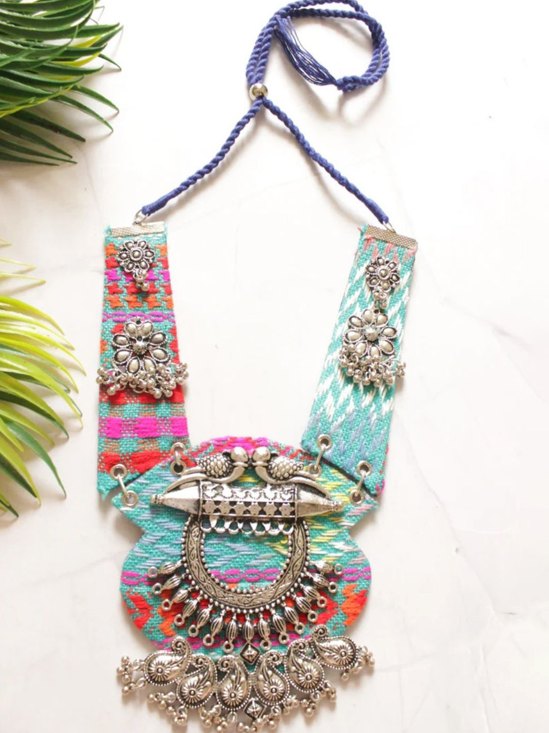 A Local Tribe Embroidered Statement Necklace