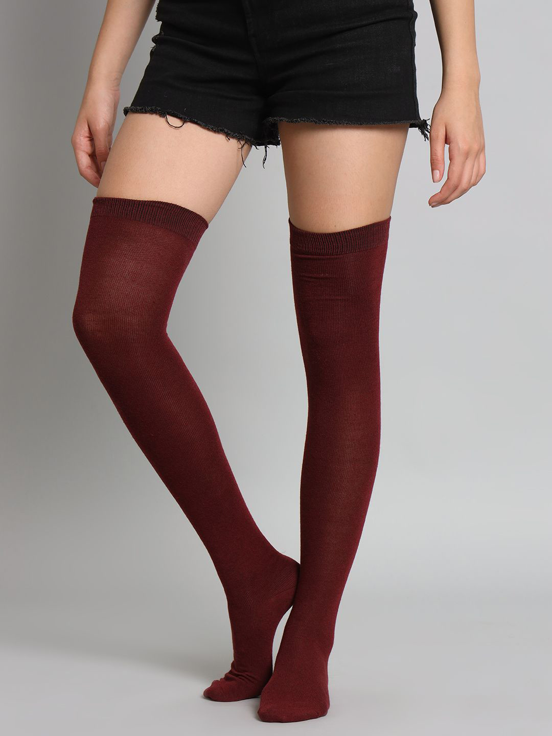 TRAZO Women Thigh High-Length Socks