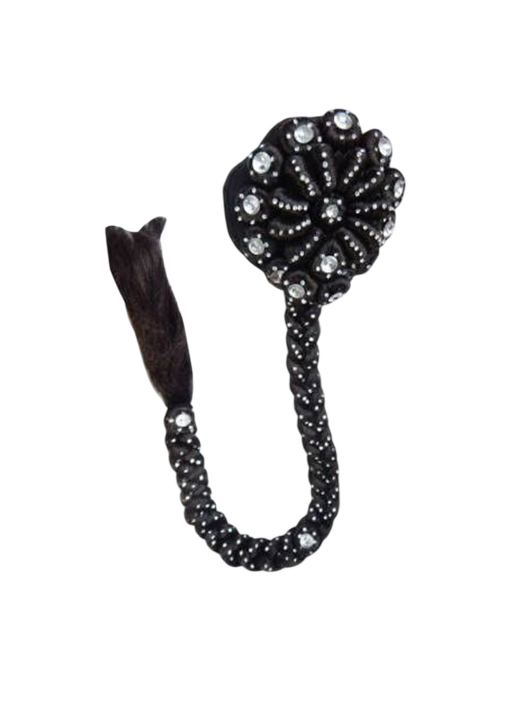 ABS Straight Halo Twists Hair Extension - Black - 24 In