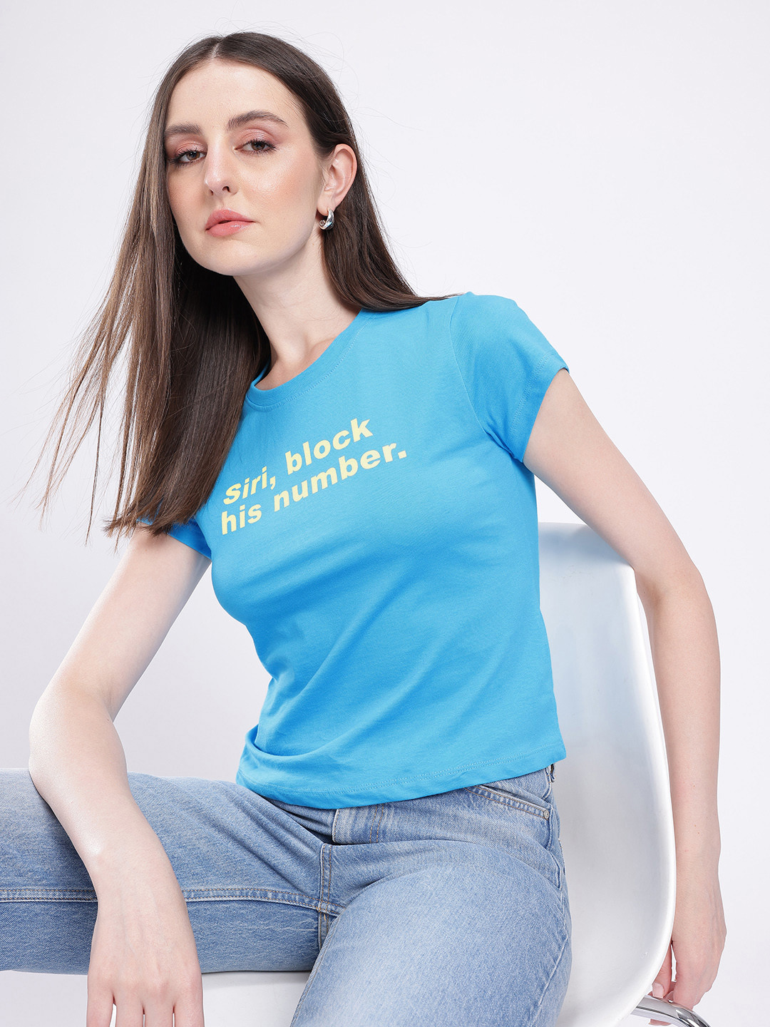 Siri Block His Number Graphic T-shirt