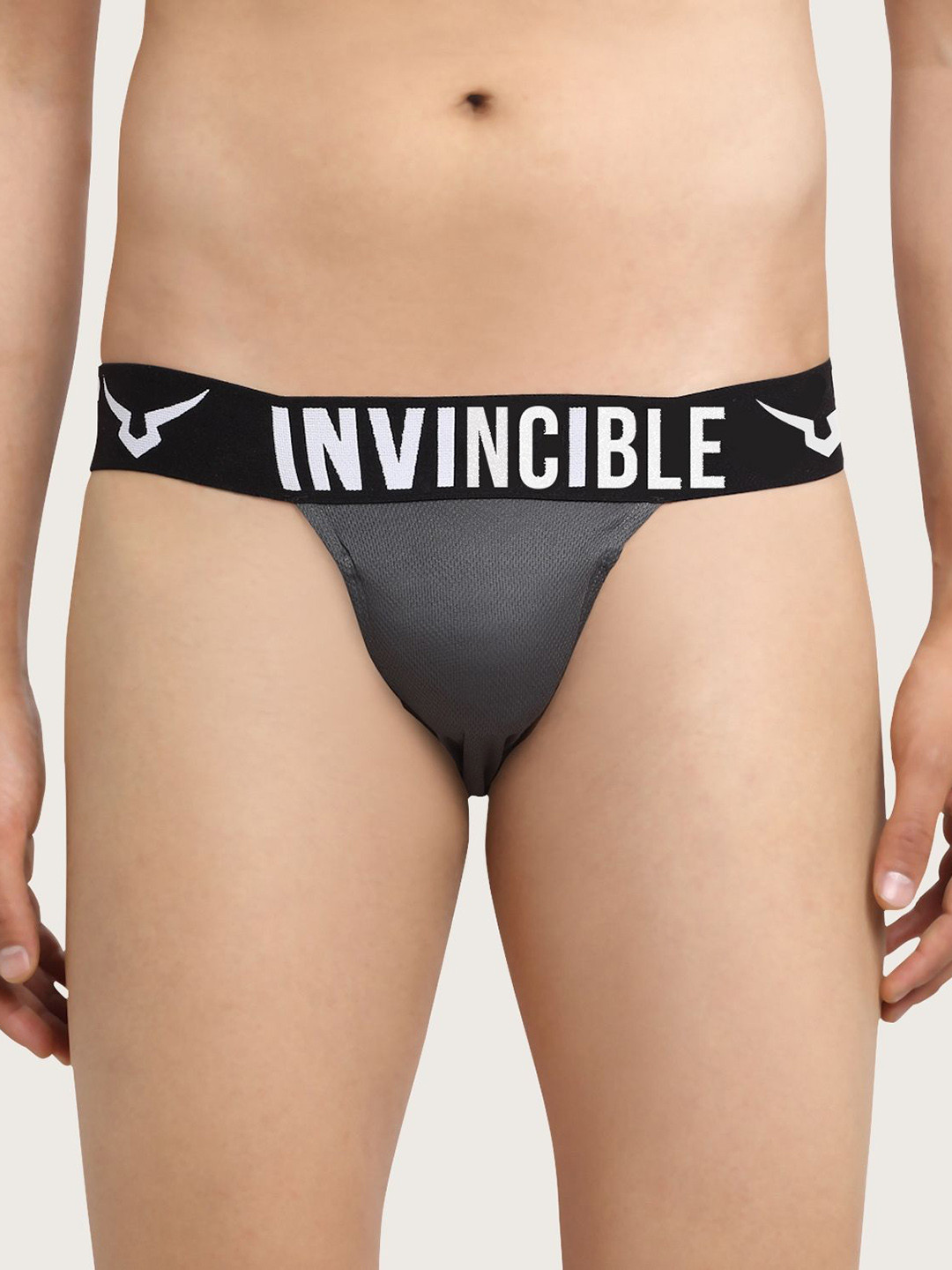 Invincible Open Back Supporter Or Jockstrap Thong Briefs ST5485XR1DGRXS