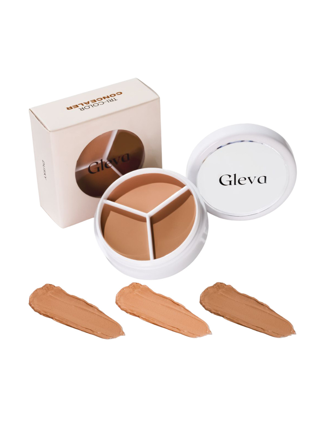 Gleva Tri-Color Waterproof & Long Lasting Concealer - Neutral