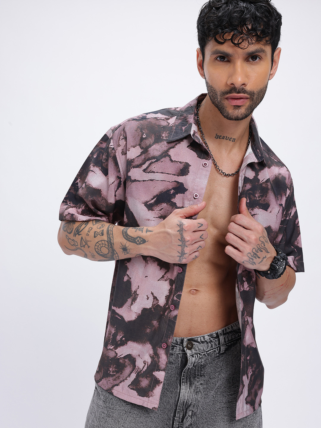 glitchez Abstract Art Relaxed Fit Shirt