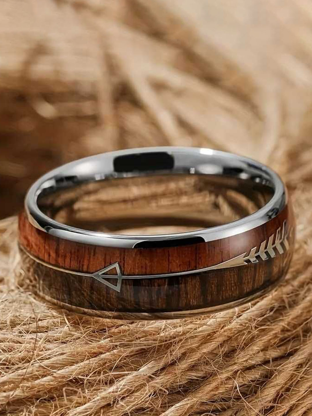 Bling Queen Men Stainless Steel Finger Ring