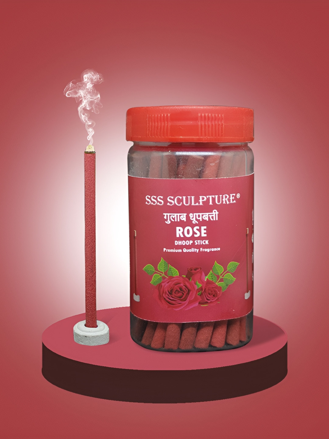 SSS SCULPTURE Red Rose IncenseSticks 100 g
