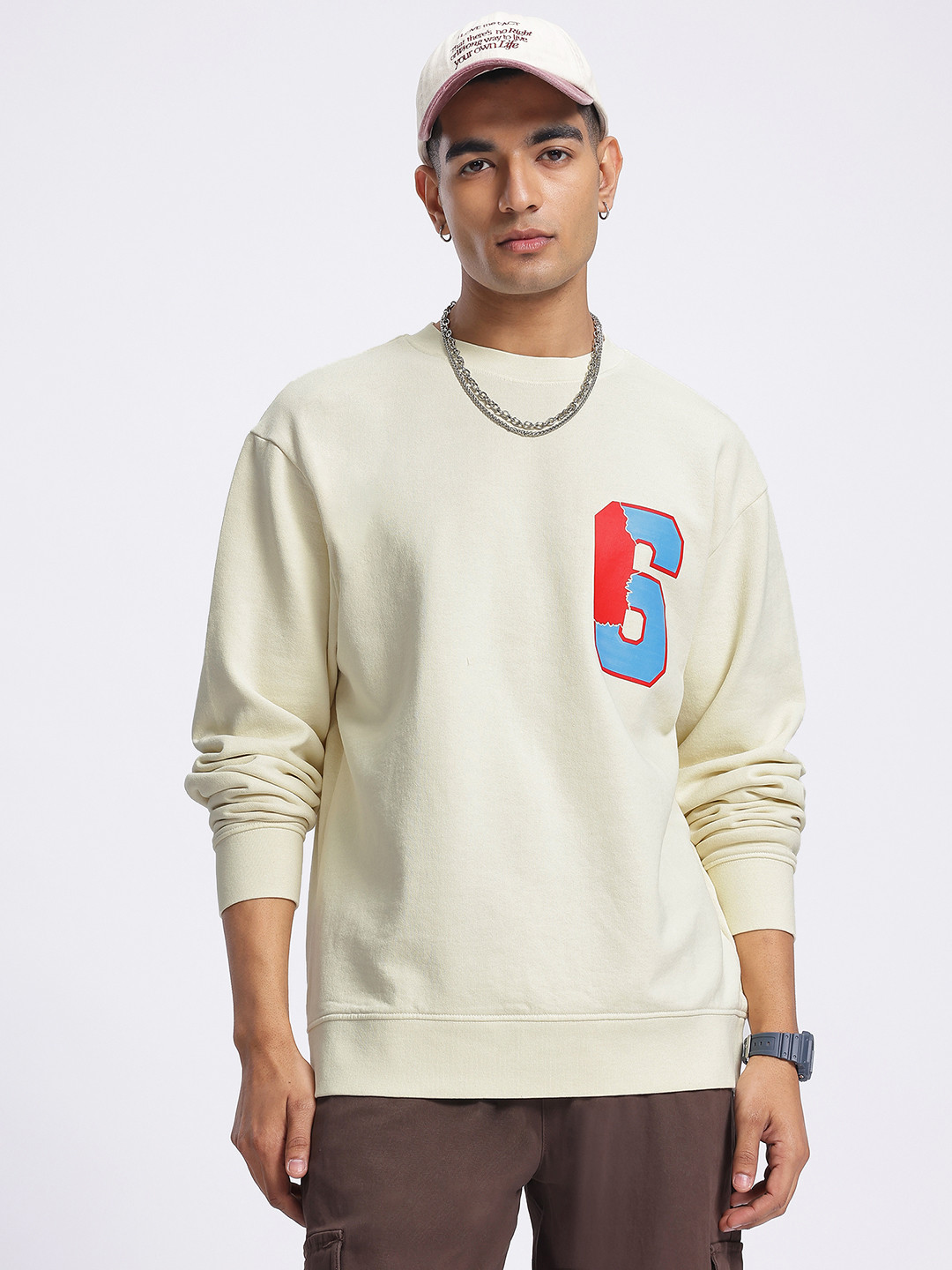 glitchez Pocket Power Oversized Sweatshirt