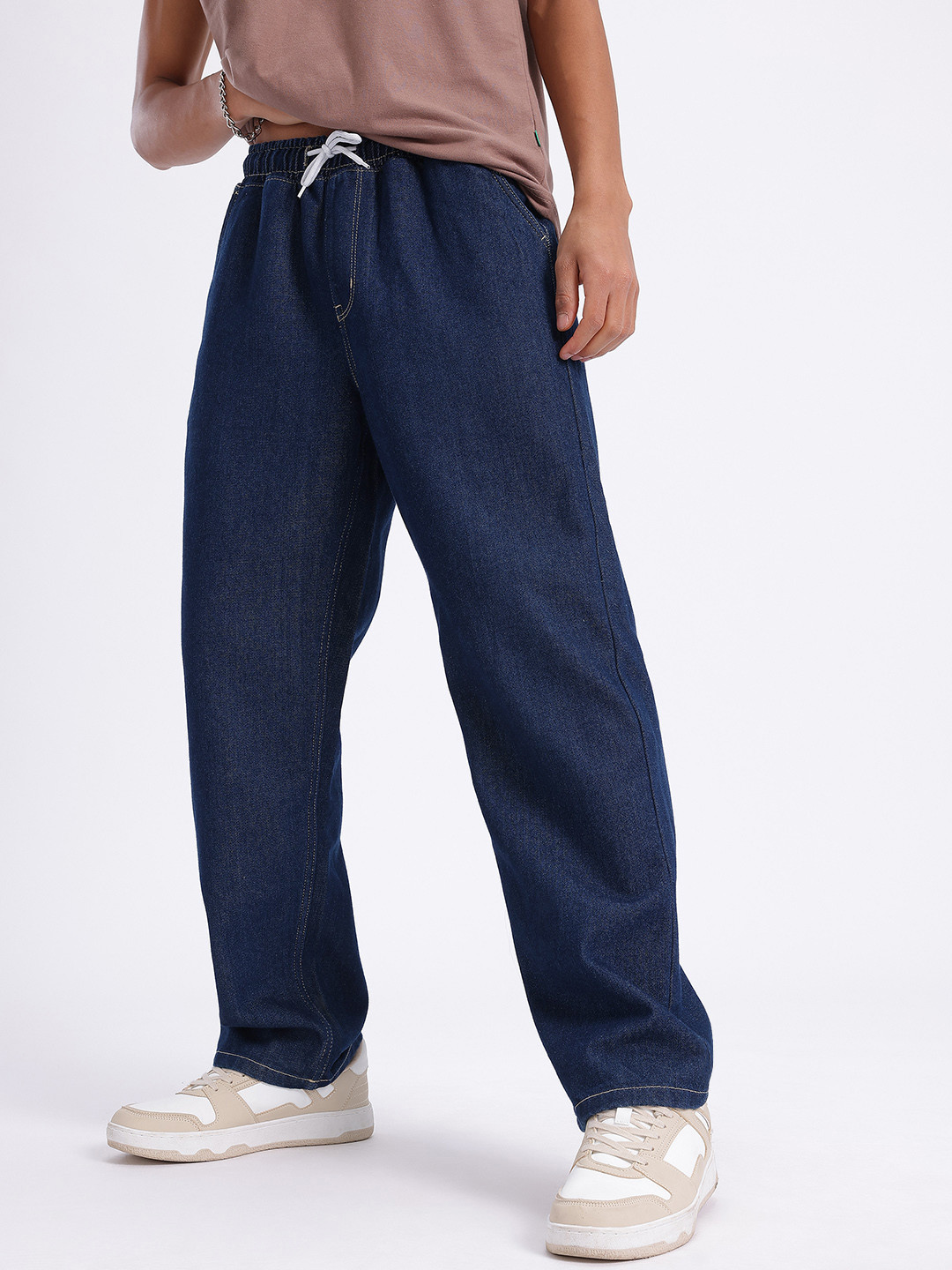 glitchez Men Structured Denim Mid-Rise Straight Fit Jeans