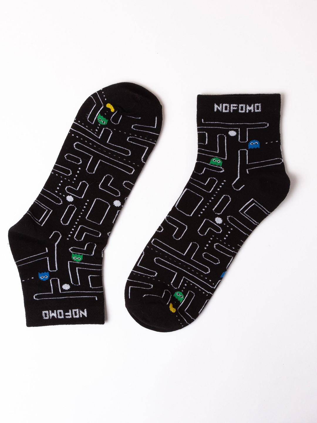 NoFoMo Printed Odour Free Calf-Length Socks