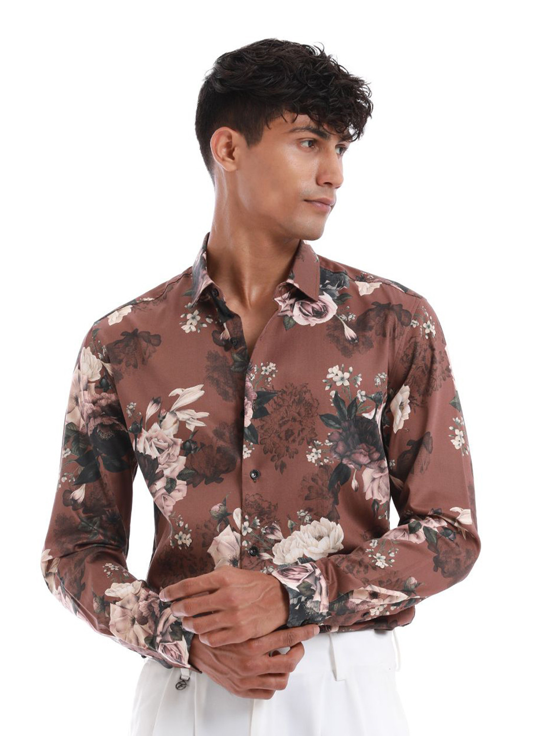 Banana Club Floral Fiesta Printed Classic Slim Fit Shirt