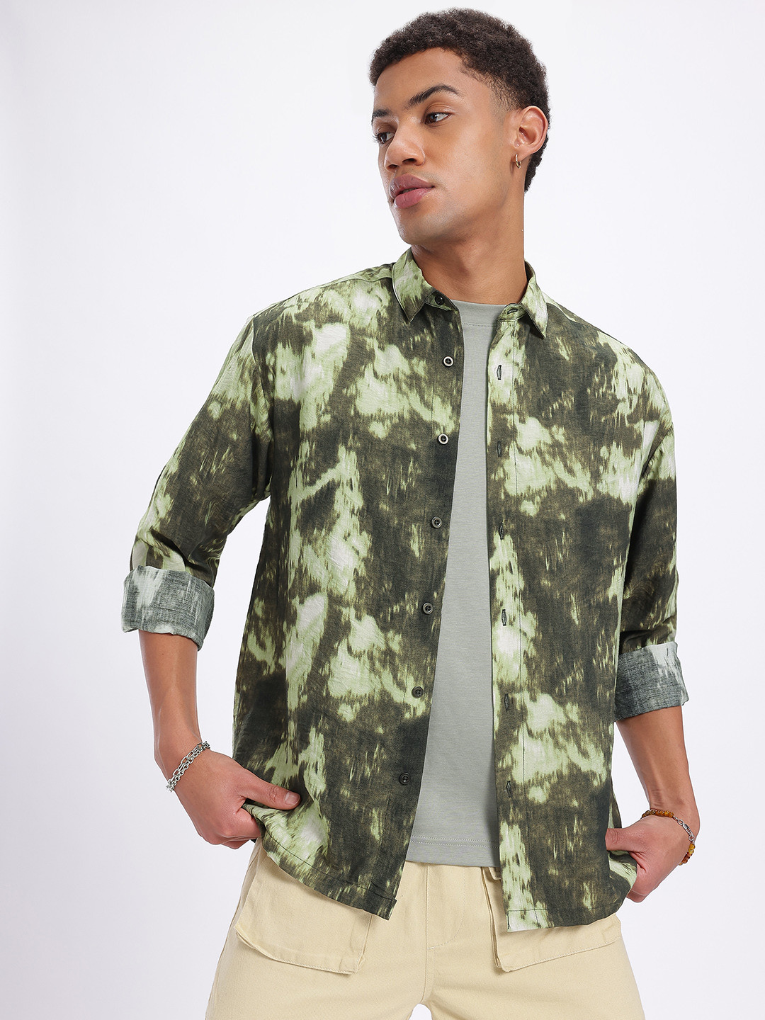 glitchez Tie & Dye Oversized Shirt