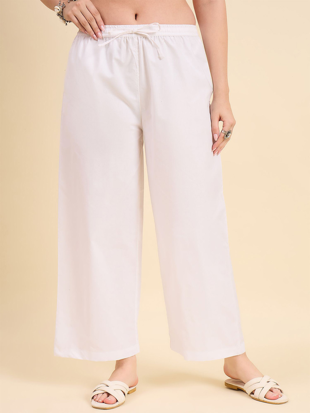 KLOSIA Women Solid Ethnic Palazzos