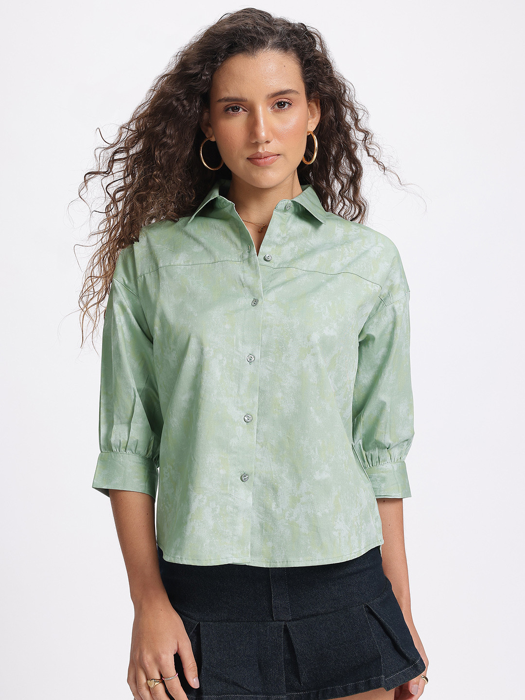 glitchez Faded Drop-Shoulder Shirt