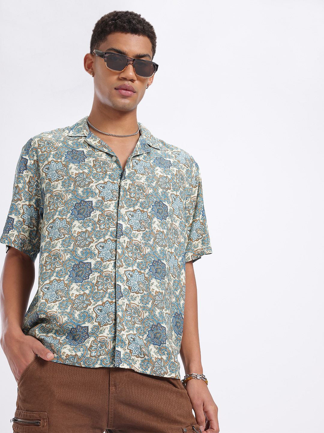 glitchez Printed Relaxed Shirt