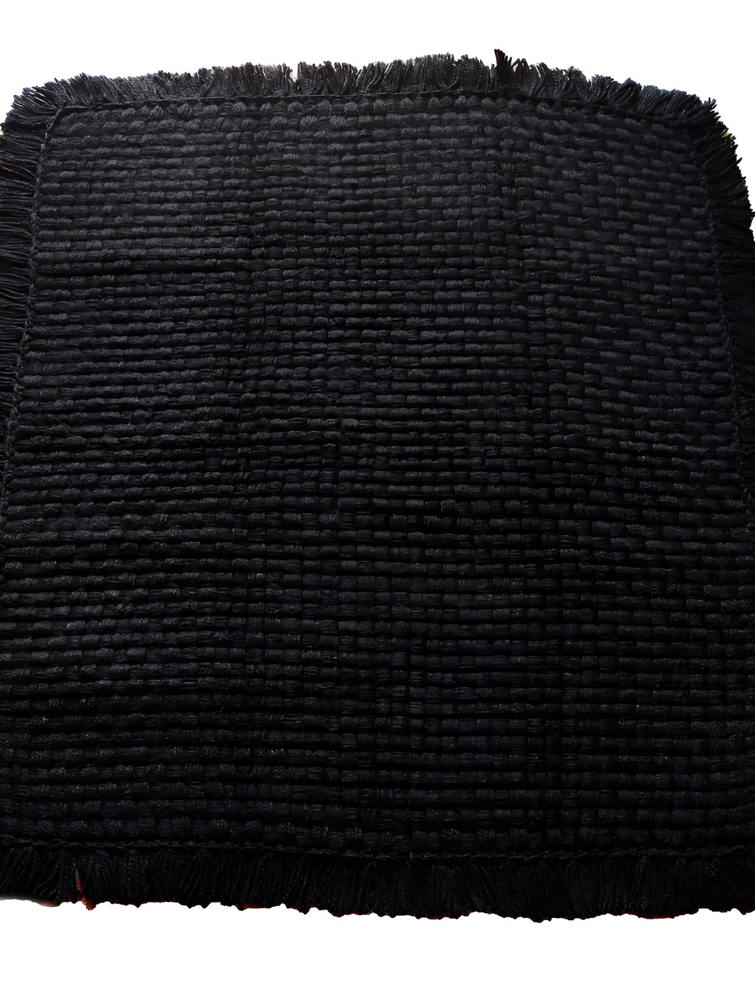 Jaipur Woollen Handicraft Black Handmade Prayer Mat