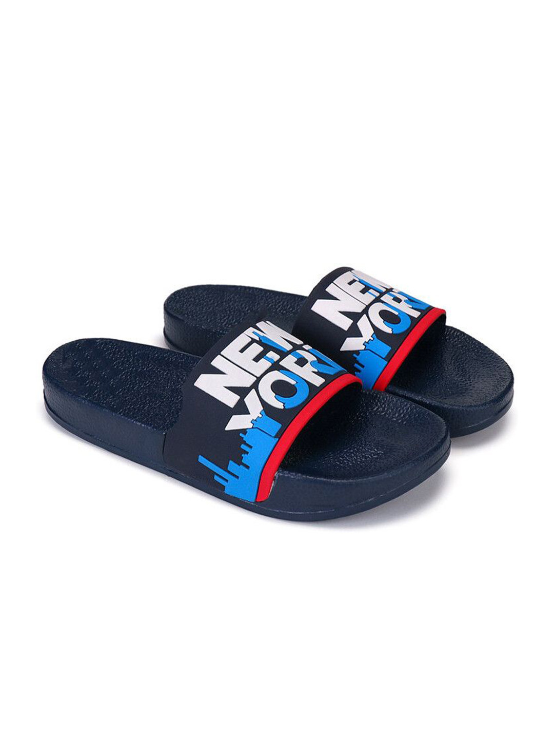PENNEN Men Self Design Synthetic Slider Flip Flops