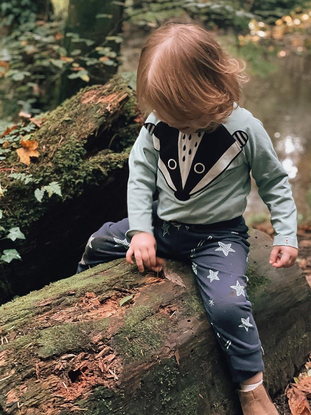 Lilly and Sid Kid Print Organic Cotton Top