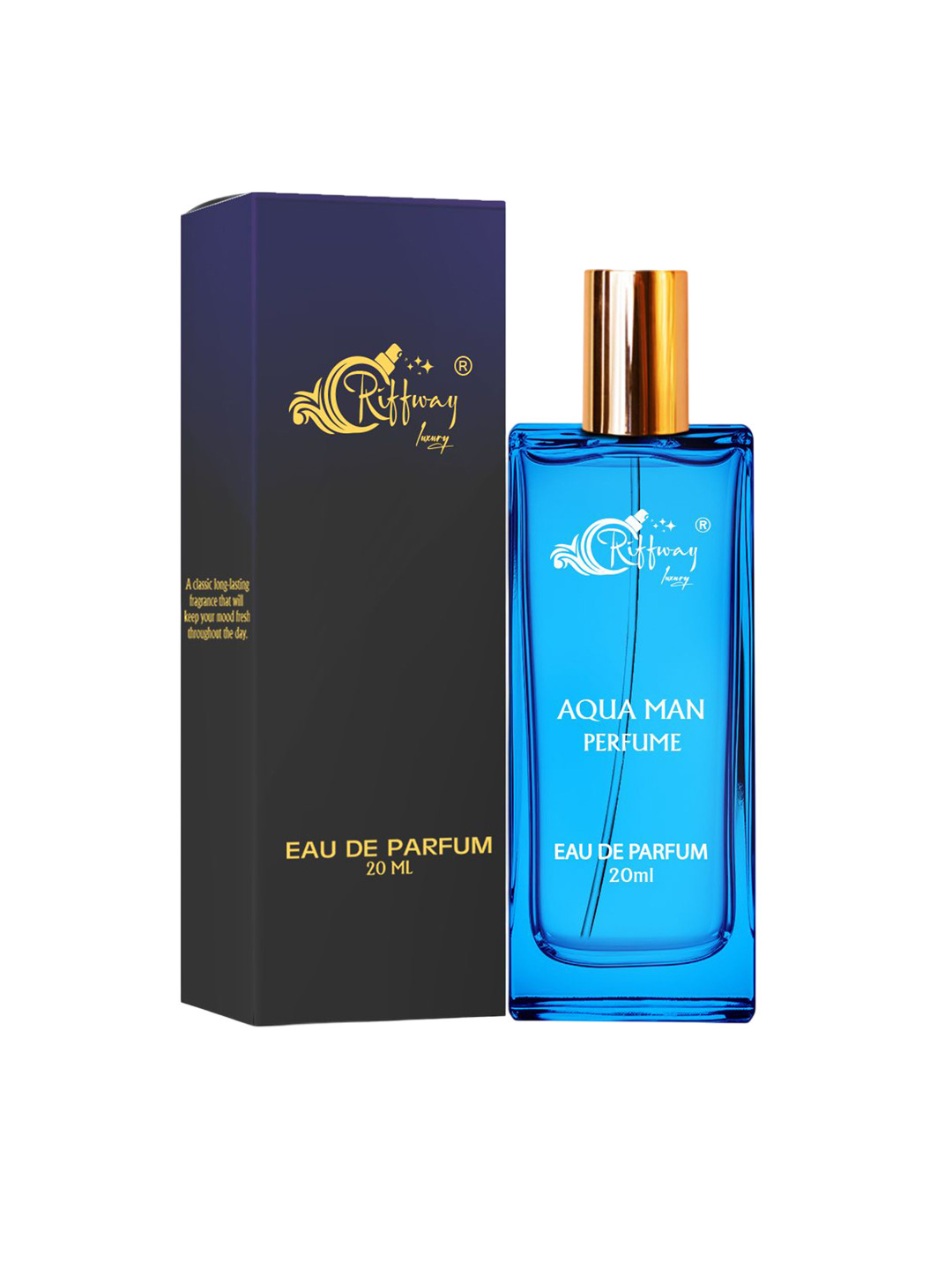 riffway Men Aqua Man Long Lasting Eau De Parfum - 20 ml