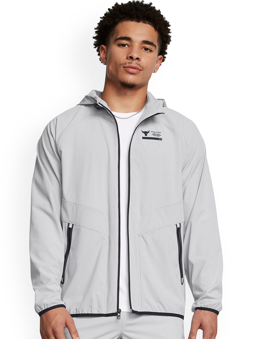 UNDER ARMOUR Project Rock Hooded Unstoppable Sporty Jacket