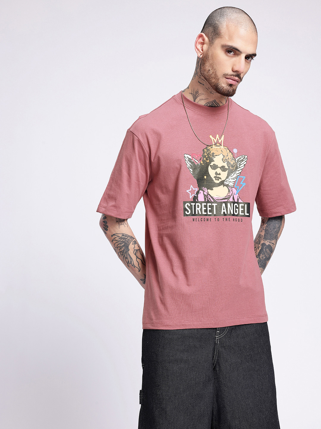 glitchez Street Soul Printed Relaxed Fit T-shirt