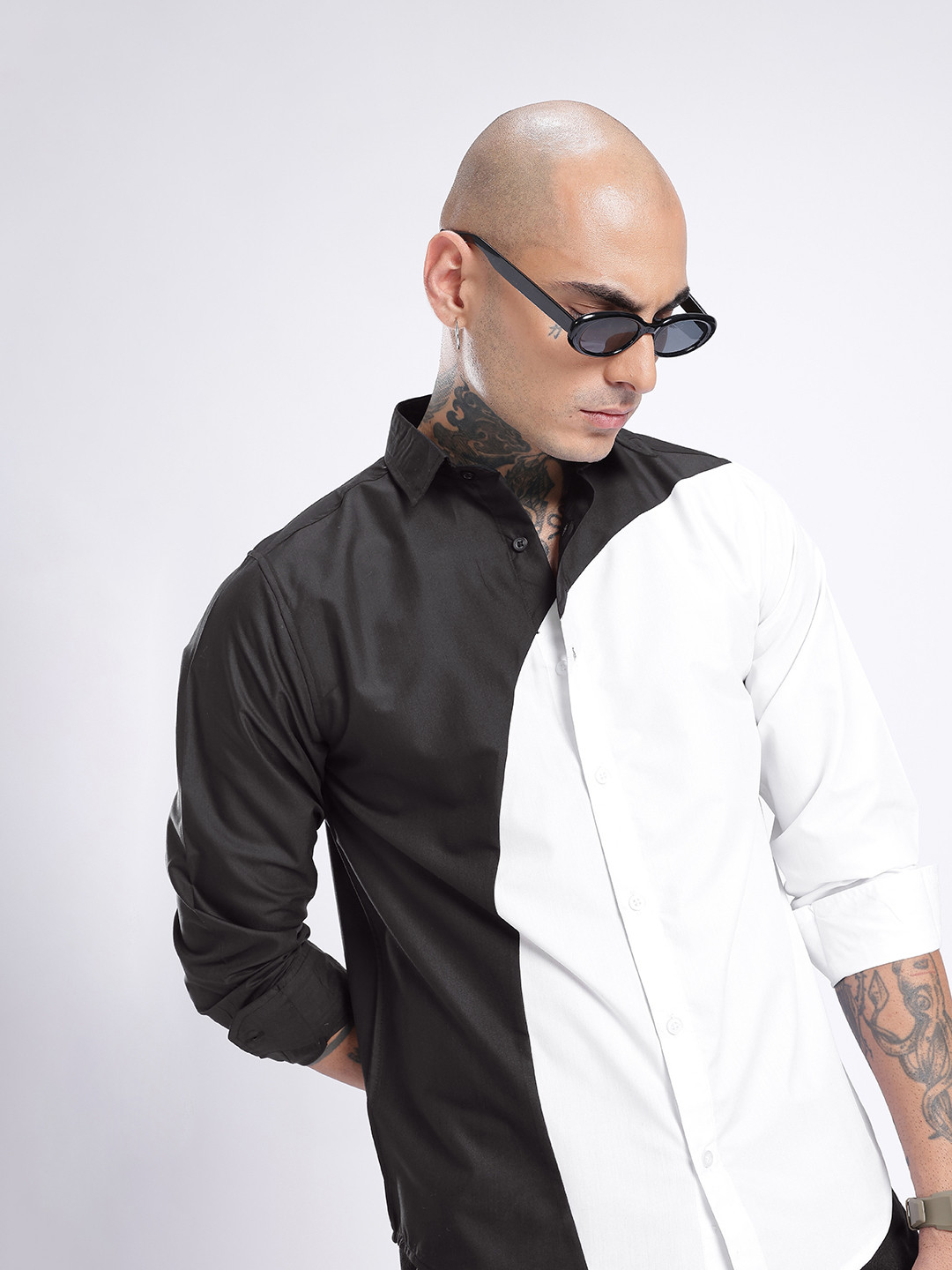 glitchez Monochrome Colourbed Shirt