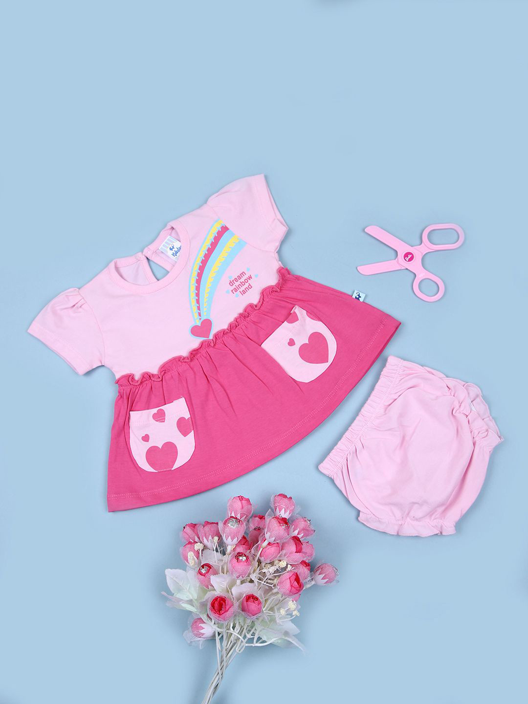 V-Mart Girl Short Sleeve A-Line Dress