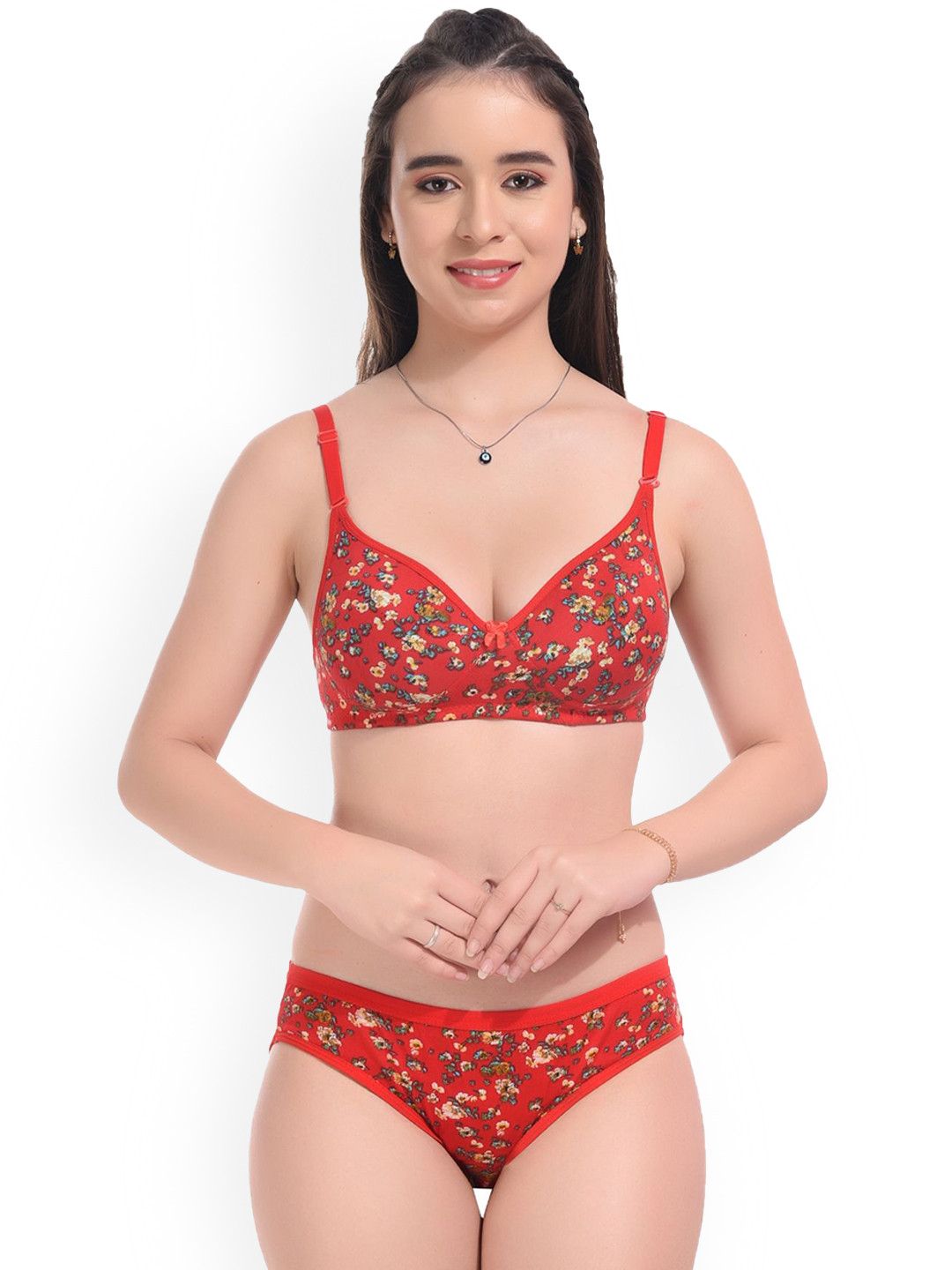 UNITRUST Non-Wired Lightly Padded lingerie Set Premium Lingeries BF