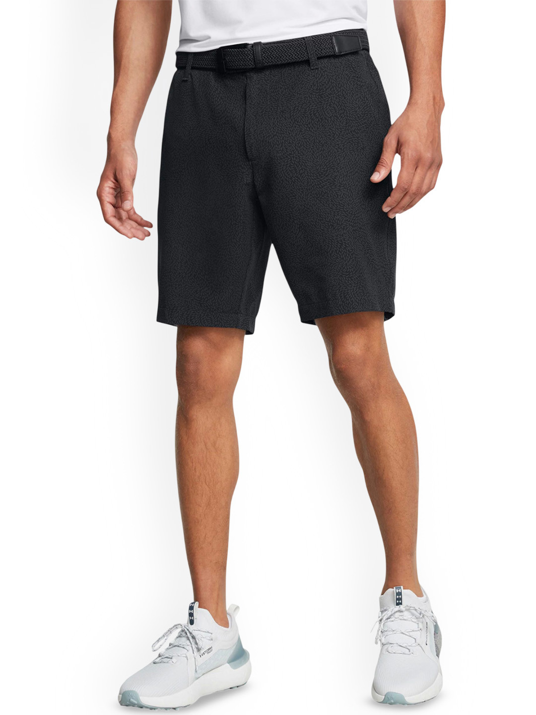 UNDER ARMOUR Men Self Design Tapered-Fit Sports Shorts