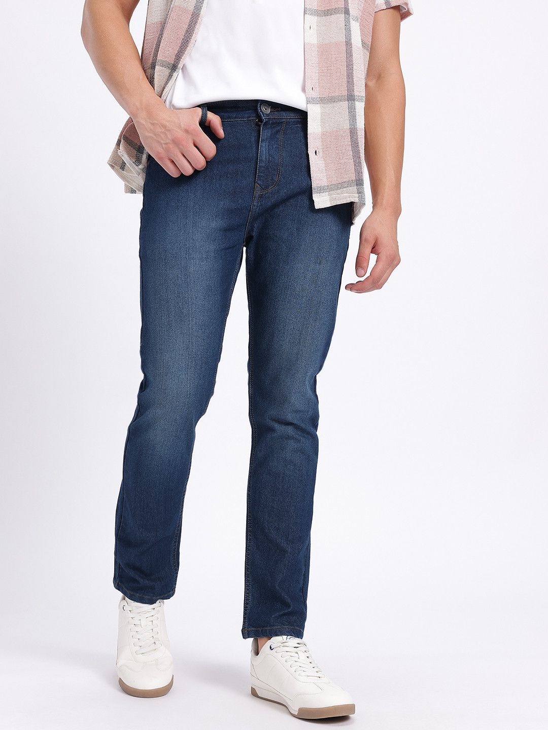 glitchez Men Stitches Slim Fit Jeans