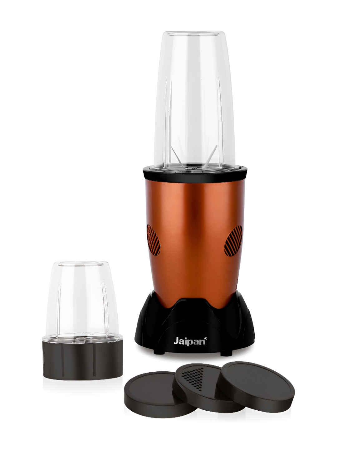 Jaipan Nutri Mix Copper Plastic Easy To Clean Blending 2 Jars Wet and Dry Grinder-450W