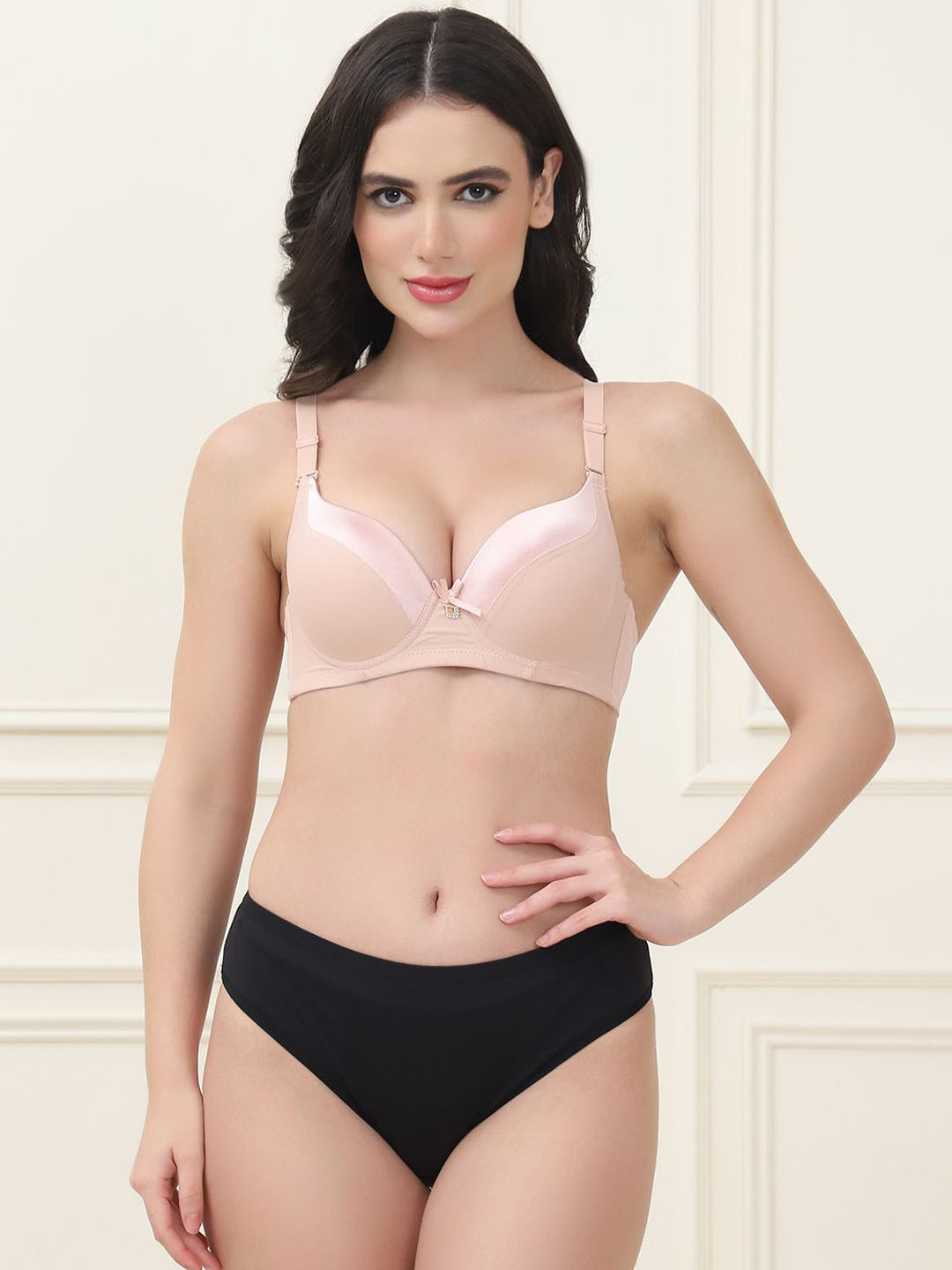 Quttos Padded Lingerie Set QT-SET-7049-BEG-32B