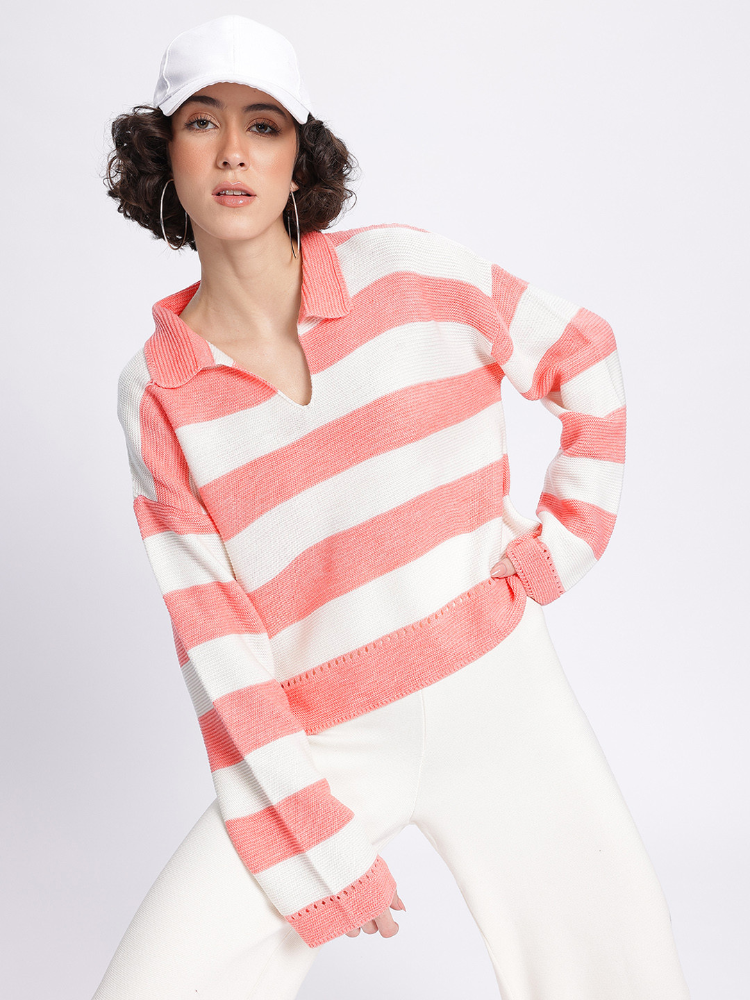 glitchez Acrylic Drop-Shoulder Pullover
