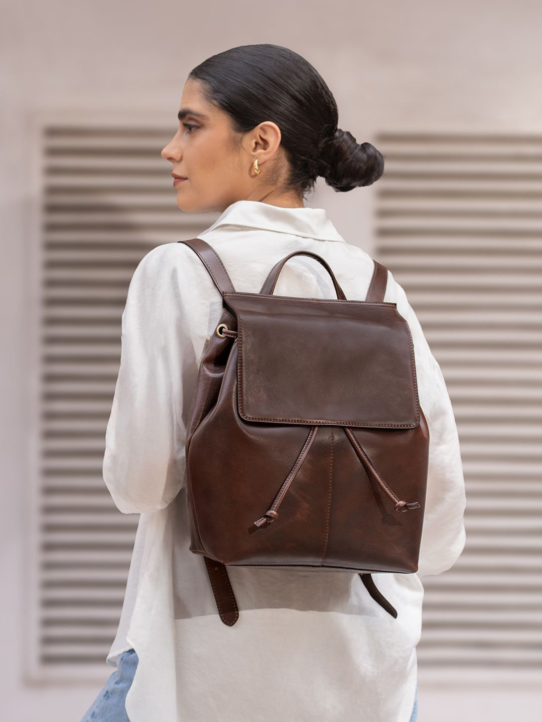 MAI SOLI Hanoi Vintage Brown Backpack