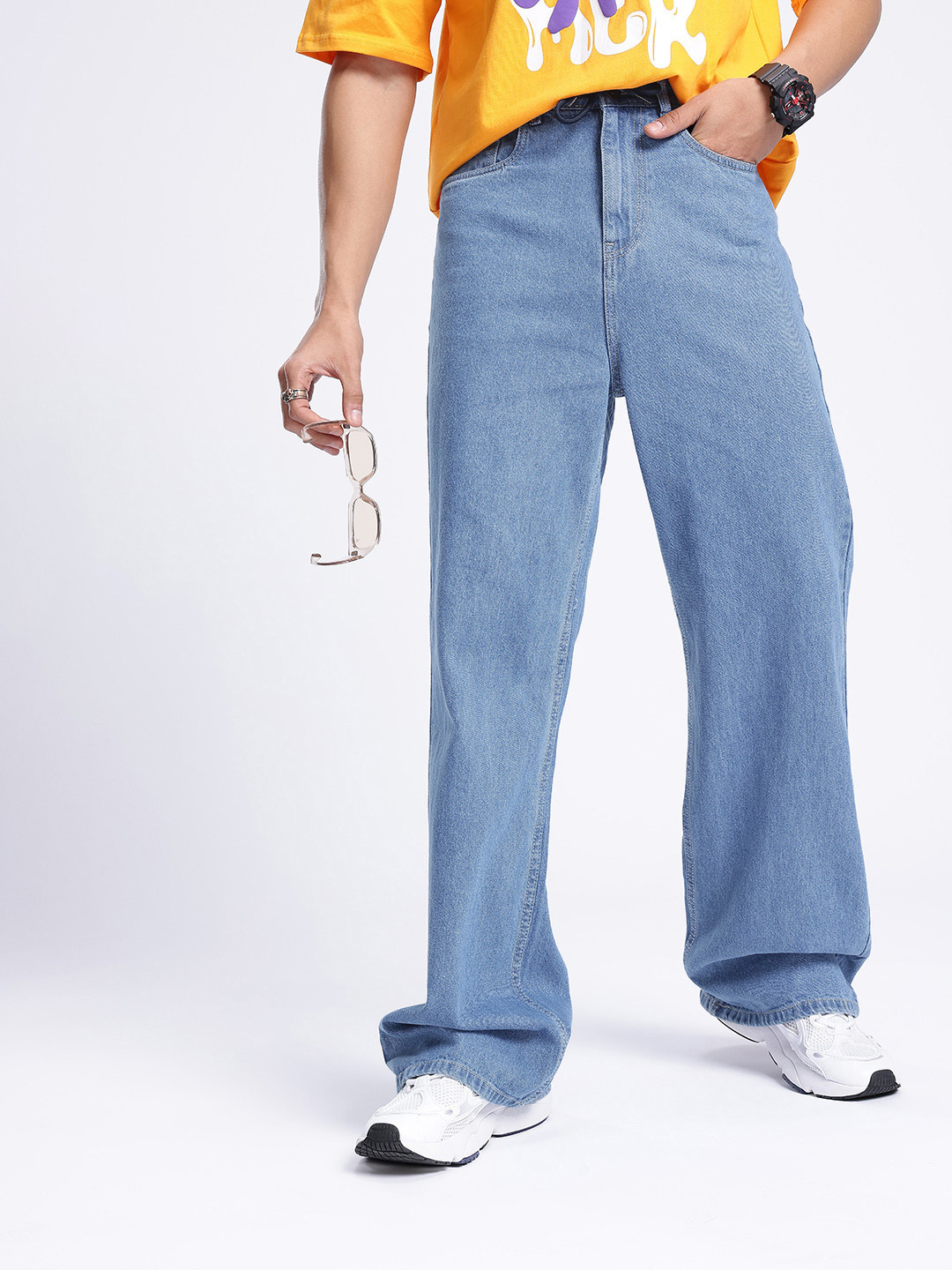 glitchez Men Style Loose Fit Jeans