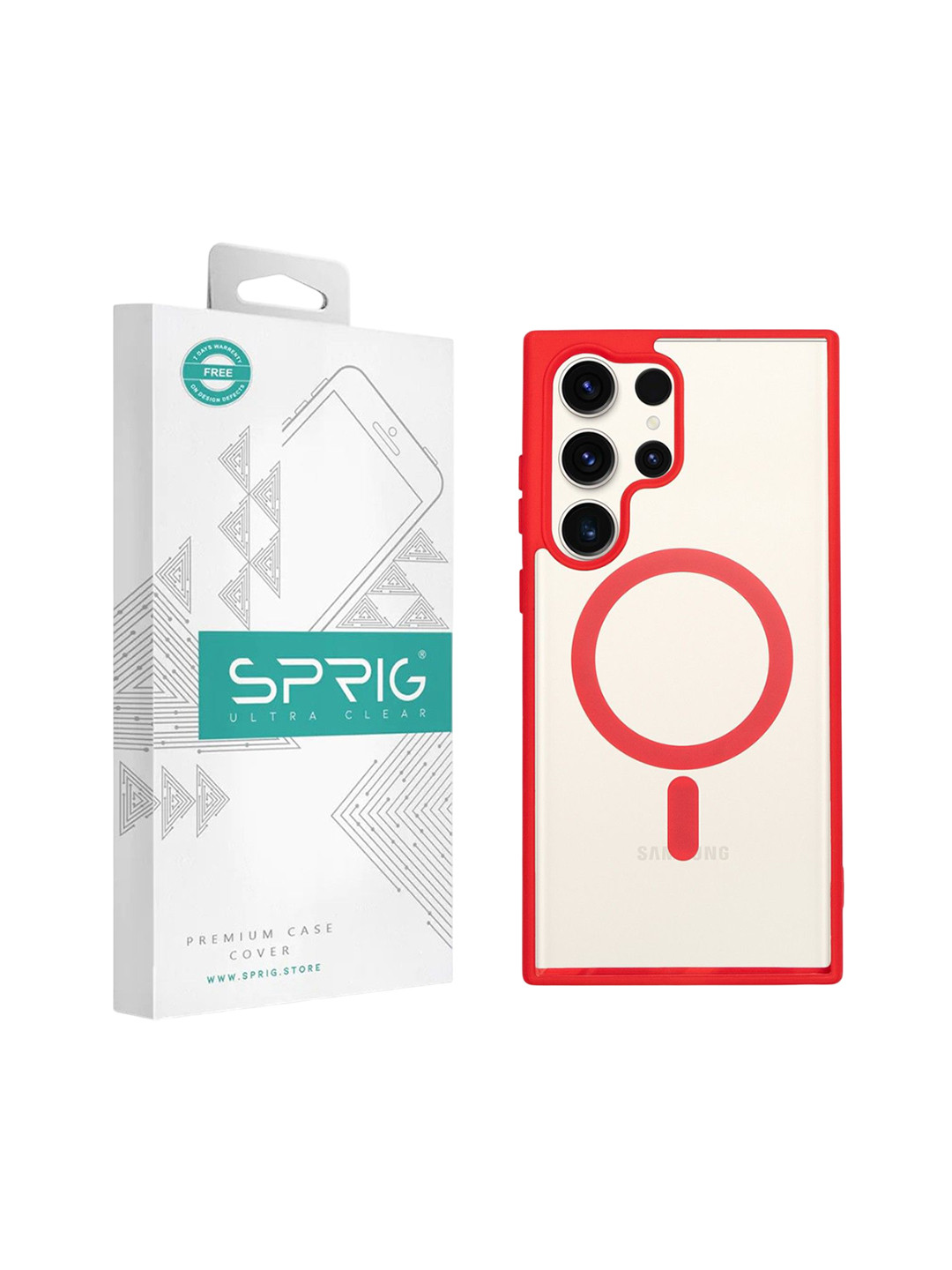 SPRIG Samsung Galaxy S23 Ultra 5G TPU PC Magsafe Back Cover