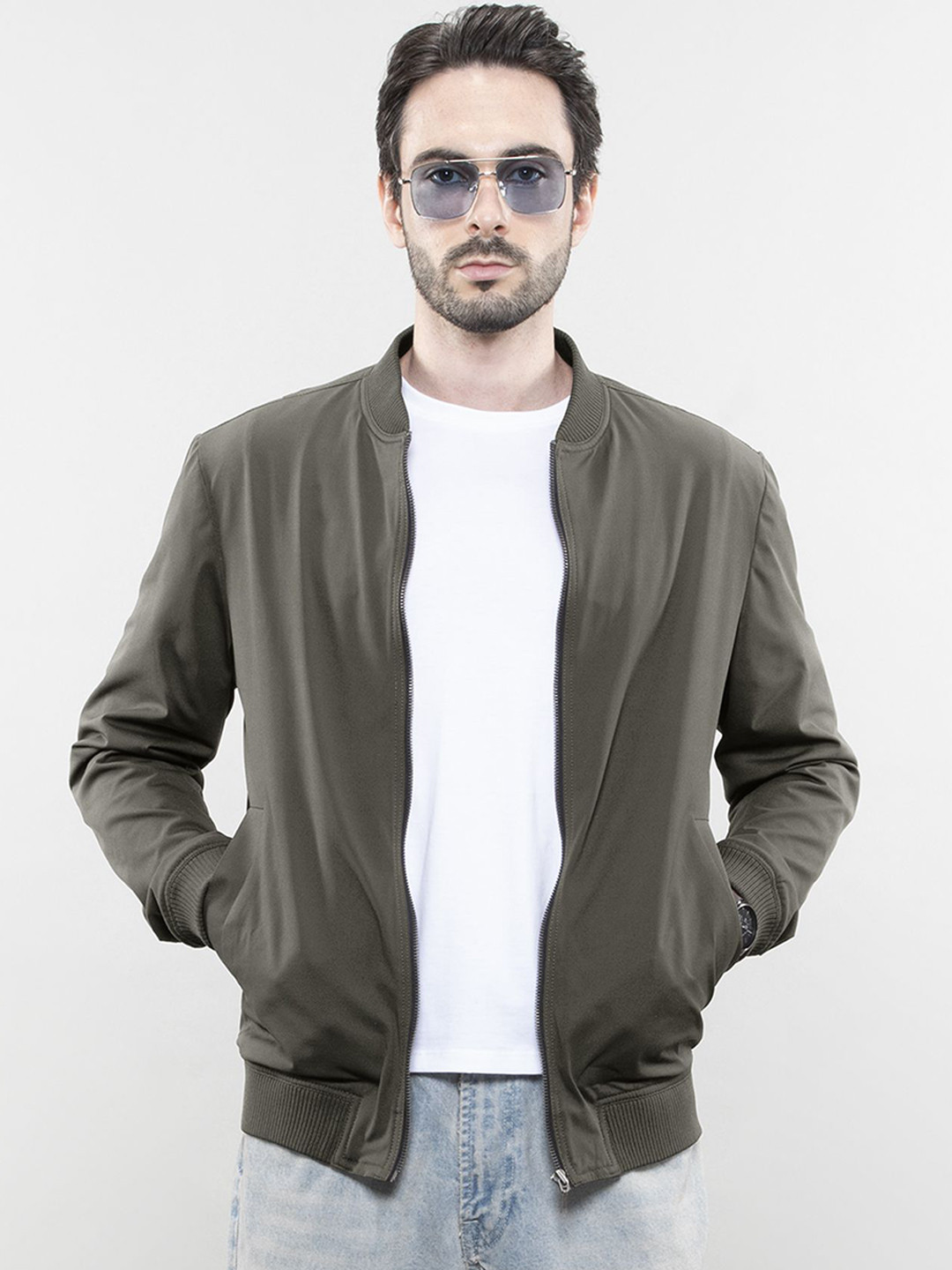 LOVE PANGOLIN Men Lightweight Bomber Jacket