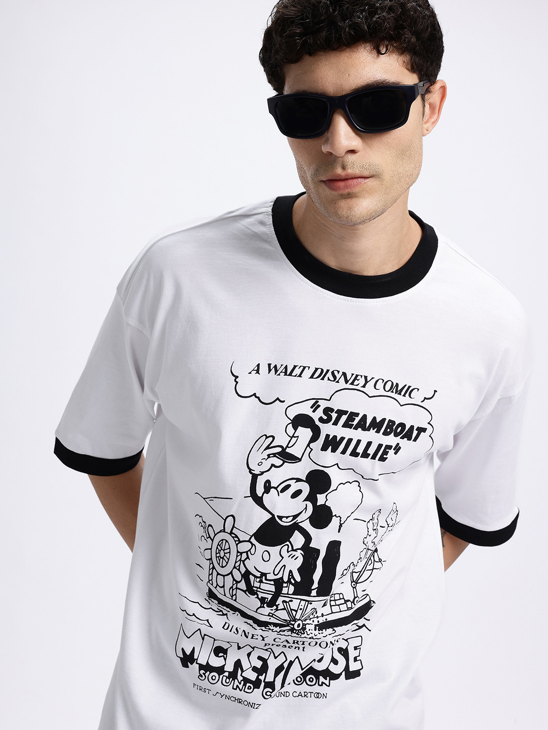 Disney Steamboat Willie Graphic Relaxed T-shirt