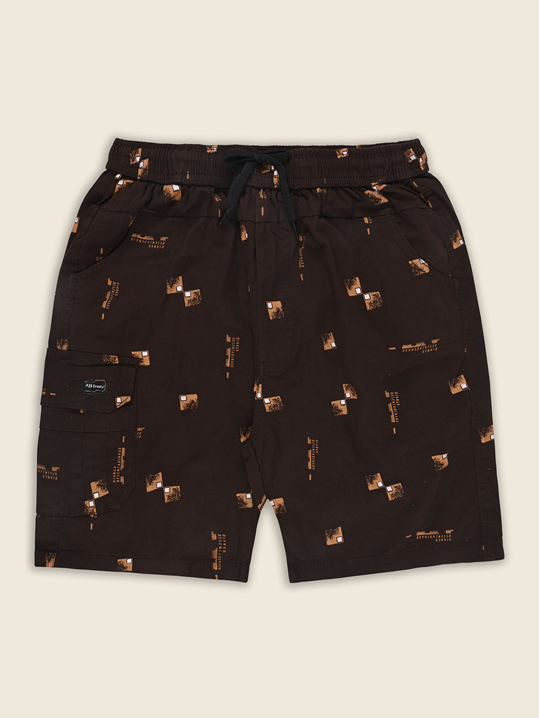 Wish Karo Boys Conversational Printed Cargo Shorts