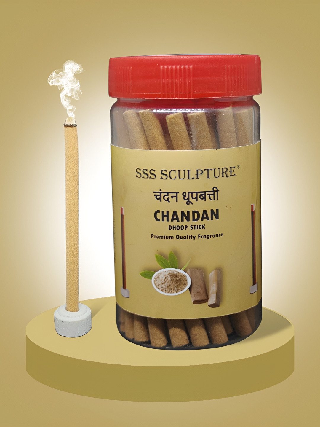 SSS SCULPTURE Brown Chandan IncenseSticks100g