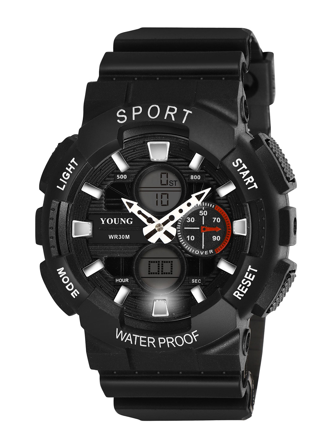 Kool Kidz Kids Dial & Straps Analogue and Digital Watch YM 658 BK