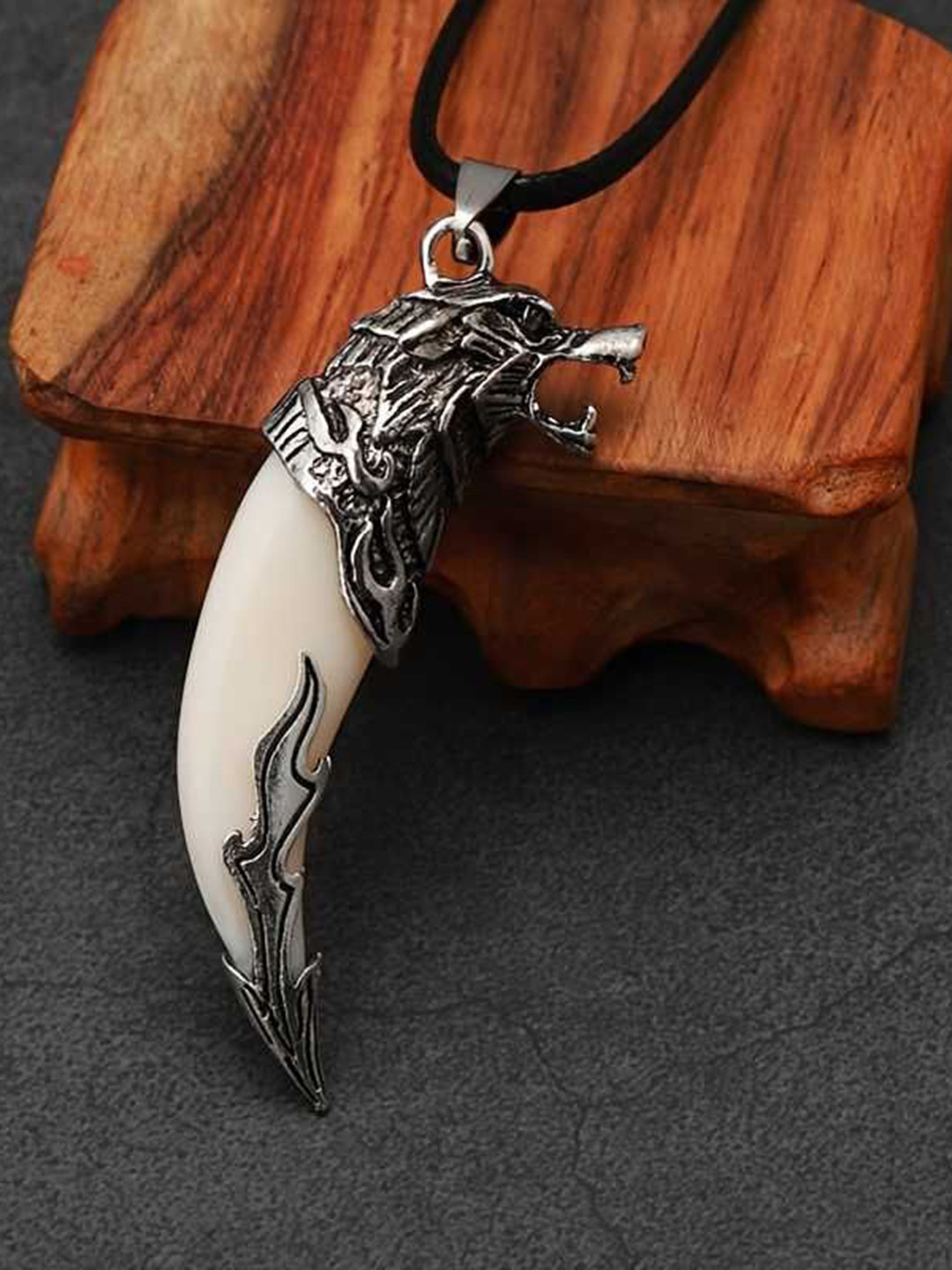 Bling Queen Unisex Silver-Plated Pendant With Chain